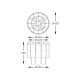 Lustra Plafon NIRA MX3523-8M-EGN Zumaline E14, Auriu, Polonia