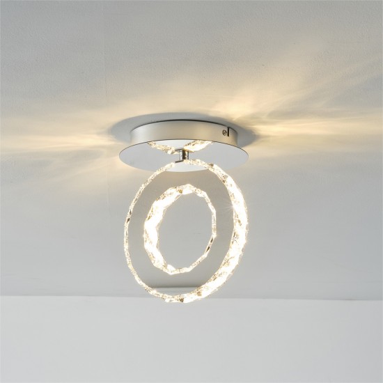 Plafoniera GIRONA MX3713-1-3CT Zumaline LED, Crom, Polonia