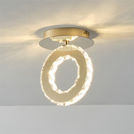 Plafoniera GIRONA MX3713-1-3GT Zumaline LED, Auriu, Polonia
