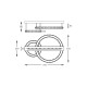 Lustra Plafon GIRONA MX3713-2-3CT Zumaline LED, Crom, Polonia