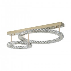 Lustra Plafon GIRONA MX3713-2-3GT Zumaline LED, Auriu, Polonia