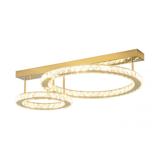 Lustra Plafon GIRONA MX3713-2-3GT Zumaline LED, Auriu, Polonia
