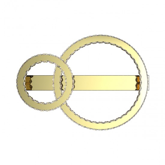 Lustra Plafon GIRONA MX3713-2-3GT Zumaline LED, Auriu, Polonia