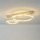 Lustra Plafon GIRONA MX3713-2-3GT Zumaline LED, Auriu, Polonia