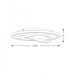 Plafoniera LENS MX3889-1A-3BGT Zumaline LED, Auriu, Polonia