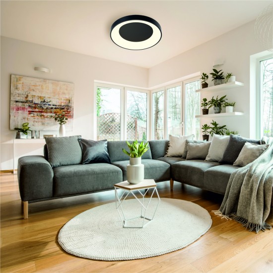 Plafoniera CAMERON MX4019-1M-3BT Zumaline LED, Negru, Polonia