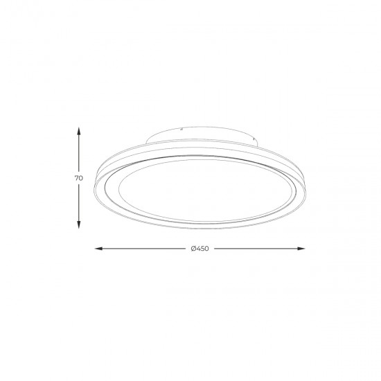 Plafoniera APART MX4168-1-3WGT Zumaline LED, Alb, Polonia