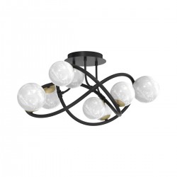 Lustra Plafon NISYRO MX4922-8-EBGN Zumaline G9, Negru, Polonia