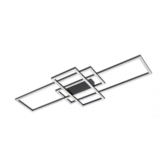Lustra Plafon ERVI MX7907-3B-3BT Zumaline LED, Negru, Polonia