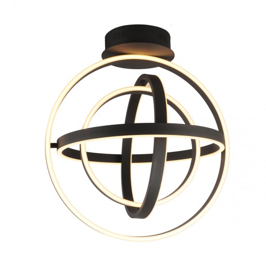 Lustra Plafon TESS MX9203-4-3BD Zumaline LED, Negru, Polonia