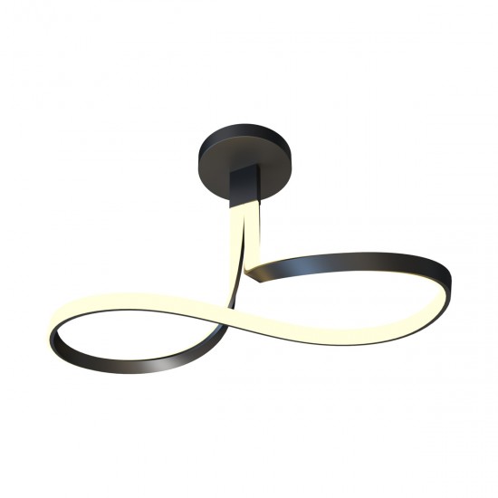 Lustra Plafon VISO MX9932-1-3BD Zumaline LED, Negru, Polonia