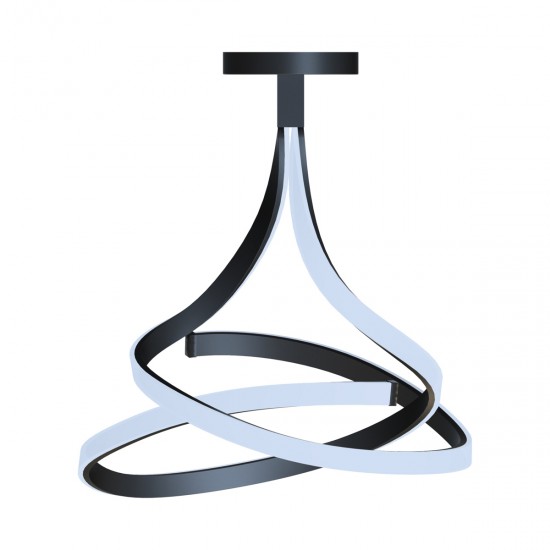 Lustra Plafon VISO MX9932-2-3BD Zumaline LED, Negru, Polonia