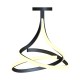 Lustra Plafon VISO MX9932-2-3BD Zumaline LED, Negru, Polonia