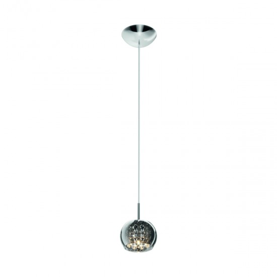 Pendul CRYSTAL P0076-01A-F4FZ Zumaline G9, Argintiu, Polonia