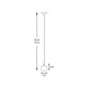 Pendul CRYSTAL P0076-01A-F4FZ Zumaline G9, Argintiu, Polonia
