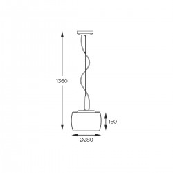 Pendul CRYSTAL P0076-03E-F4FZ Zumaline G9, Crom, Polonia