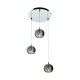 Suspensie CRYSTAL P0076-03M-B5FZ Zumaline G9, Argintiu, Polonia
