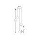 Suspensie CRYSTAL P0076-03M-B5FZ Zumaline G9, Argintiu, Polonia