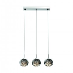Suspensie CRYSTAL P0076-03N-B5FZ Zumaline G9, Argintiu, Polonia