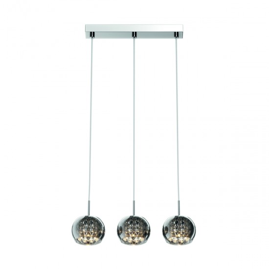 Suspensie CRYSTAL P0076-03N-B5FZ Zumaline G9, Argintiu, Polonia