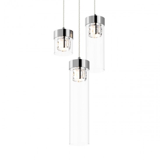 Suspensie GEM P0389-03D-F4AC Zumaline G9, Crom, Polonia