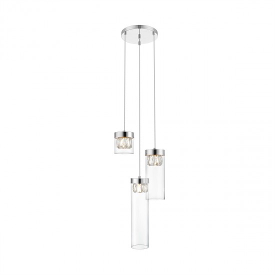 Suspensie GEM P0389-03D-F4AC Zumaline G9, Crom, Polonia