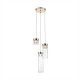 Suspensie GEM P0389-03D-F7AC Zumaline G9, Auriu, Polonia