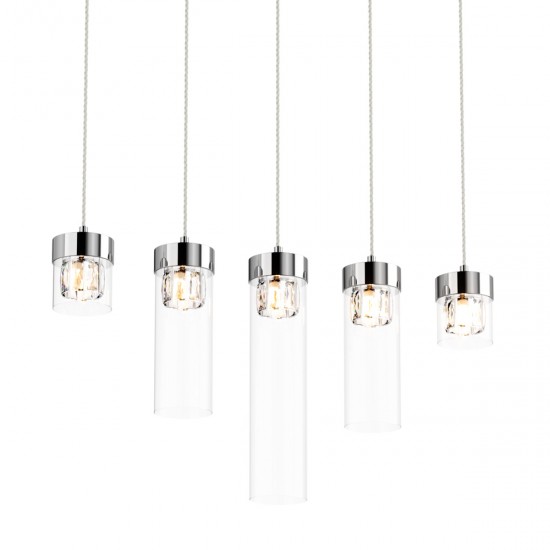 Suspensie GEM P0389-05E-B5AC Zumaline G9, Crom, Polonia