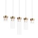 Suspensie GEM P0389-05E-F7AC Zumaline G9, Auriu, Polonia