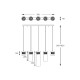 Suspensie GEM P0389-05E-F7AC Zumaline G9, Auriu, Polonia