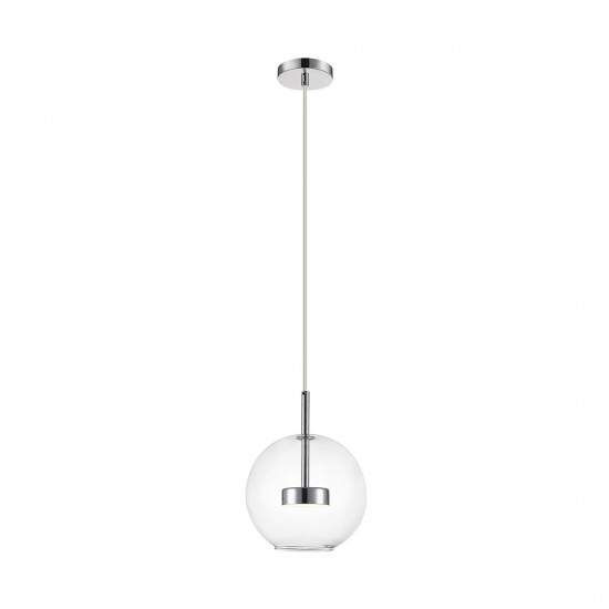 Pendul ENCELADUS P0428-01J-F4AC Zumaline LED, Crom, Polonia