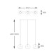 Suspensie ENCELADUS P0428-03J-B5AC Zumaline LED, Crom, Polonia