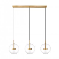 Suspensie ENCELADUS P0428-03J-L4AC Zumaline LED, Auriu, Polonia