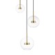 Suspensie ENCELADUS P0428-03L-L4AC Zumaline LED, Auriu, Polonia