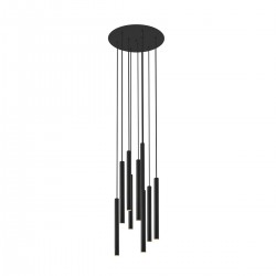 Suspensie LOYA P0461-09C-P7P7 Zumaline LED, Negru, Polonia