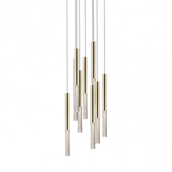 Suspensie ONE P0461-09L-B5F7 Zumaline LED, Auriu, Polonia