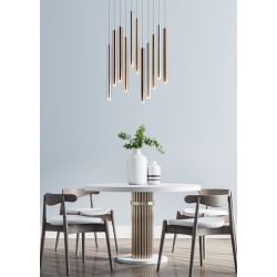 Suspensie LOYA P0461-11A-B5SC Zumaline LED, Argintiu, Polonia