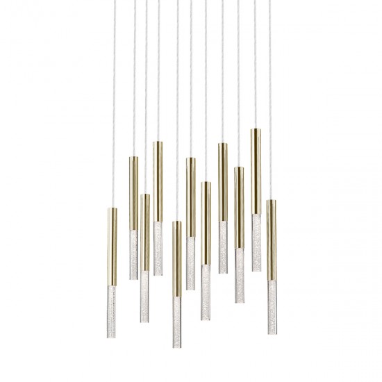 Suspensie ONE P0461-11L-B5F7 Zumaline LED, Auriu, Polonia