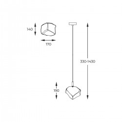 Pendul ROCK P0488-01F-F4AC Zumaline G9, Crom, Polonia