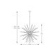 Suspensie URCHIN P0491-09C-F7BC Zumaline G9, Auriu, Polonia