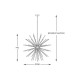 Suspensie URCHIN P0491-09C-F7DY Zumaline G9, Transparent, Polonia