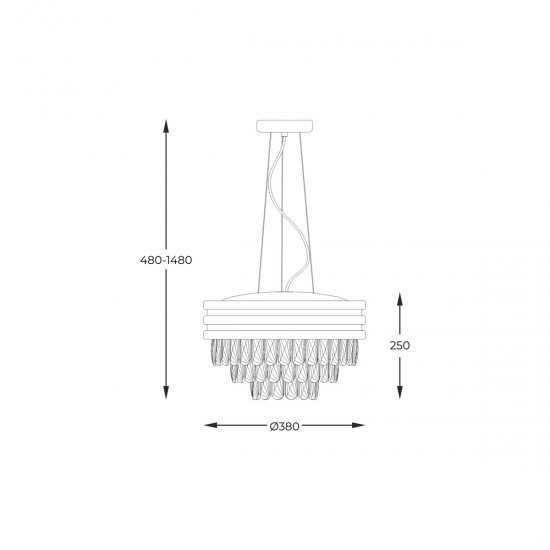 Candelabru NAICA P0525-04A-F4V6 Zumaline E14, Auriu, Polonia
