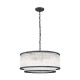 Suspensie SERGIO P0528-06H-P7AC Zumaline E14, Negru, Polonia
