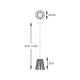 Pendul BACH P0547-01H-F9AC Zumaline E14, Auriu, Polonia
