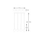 Suspensie ARCTURUS P0574-04D-F7AA Zumaline G9, Auriu, Polonia