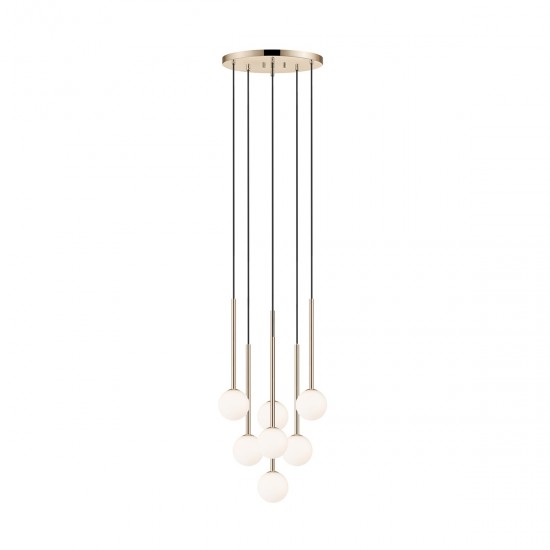 Suspensie ARCTURUS P0574-07F-F7AA Zumaline G9, Auriu, Polonia