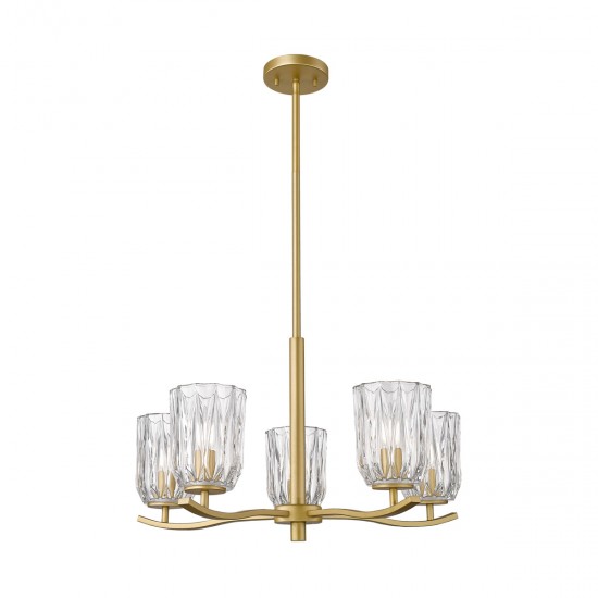 Candelabru TAZZA P0590-05B-V7AC Zumaline E14, Auriu, Polonia