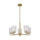 Candelabru TAZZA P0590-05B-V7AC Zumaline E14, Auriu, Polonia