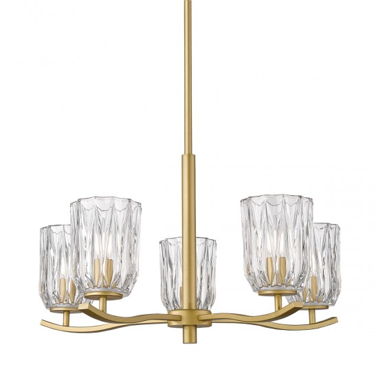 Candelabru TAZZA P0590-05B-V7AC Zumaline E14, Auriu, Polonia