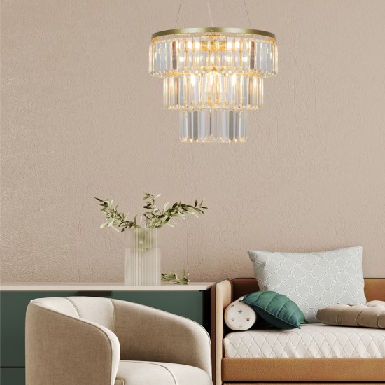 Candelabru TIFANNY P17127-4-1GD Zumaline E14, Auriu, Polonia